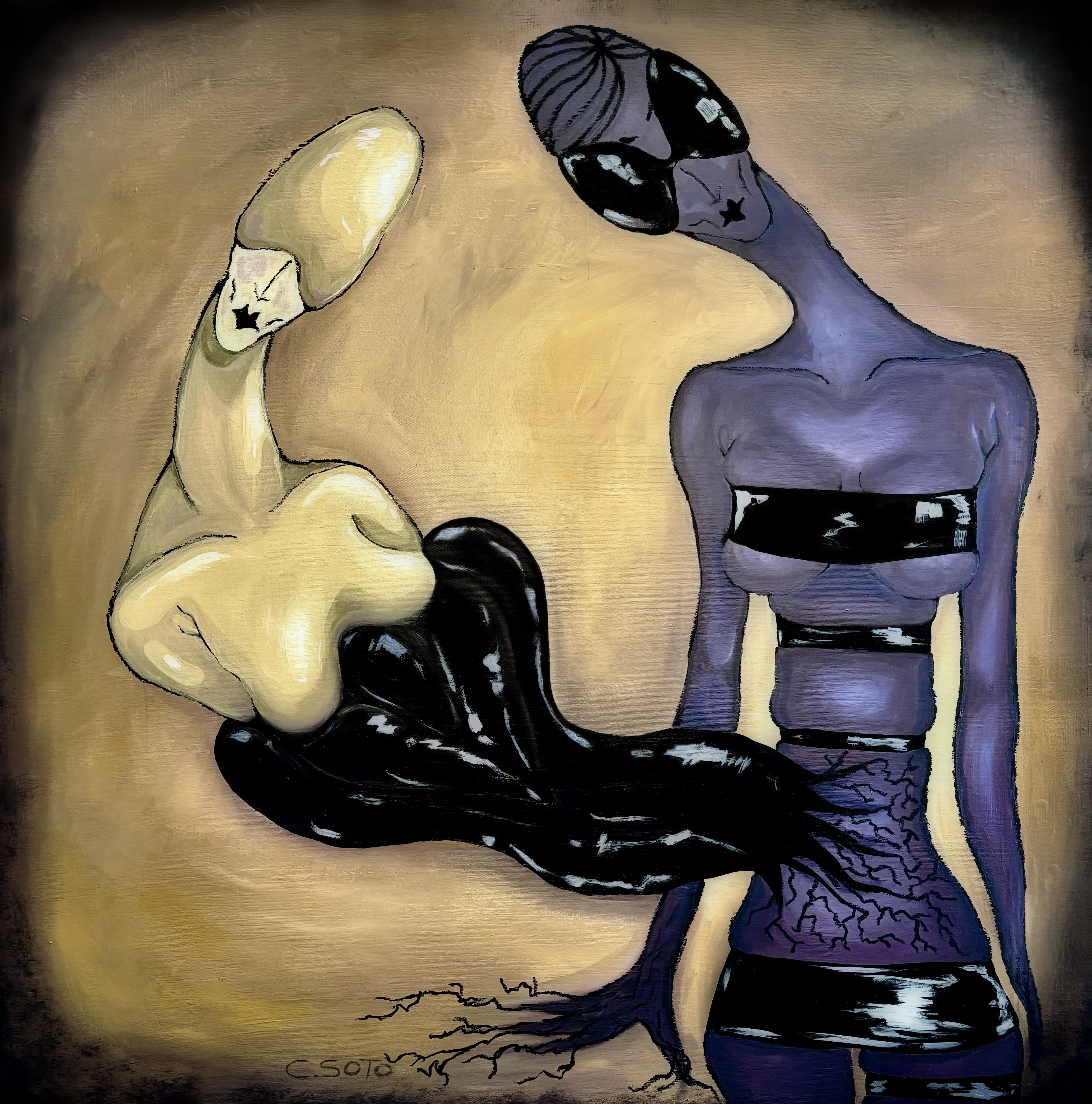 Expulsion, Acrylic on canvas — Carlota Soto