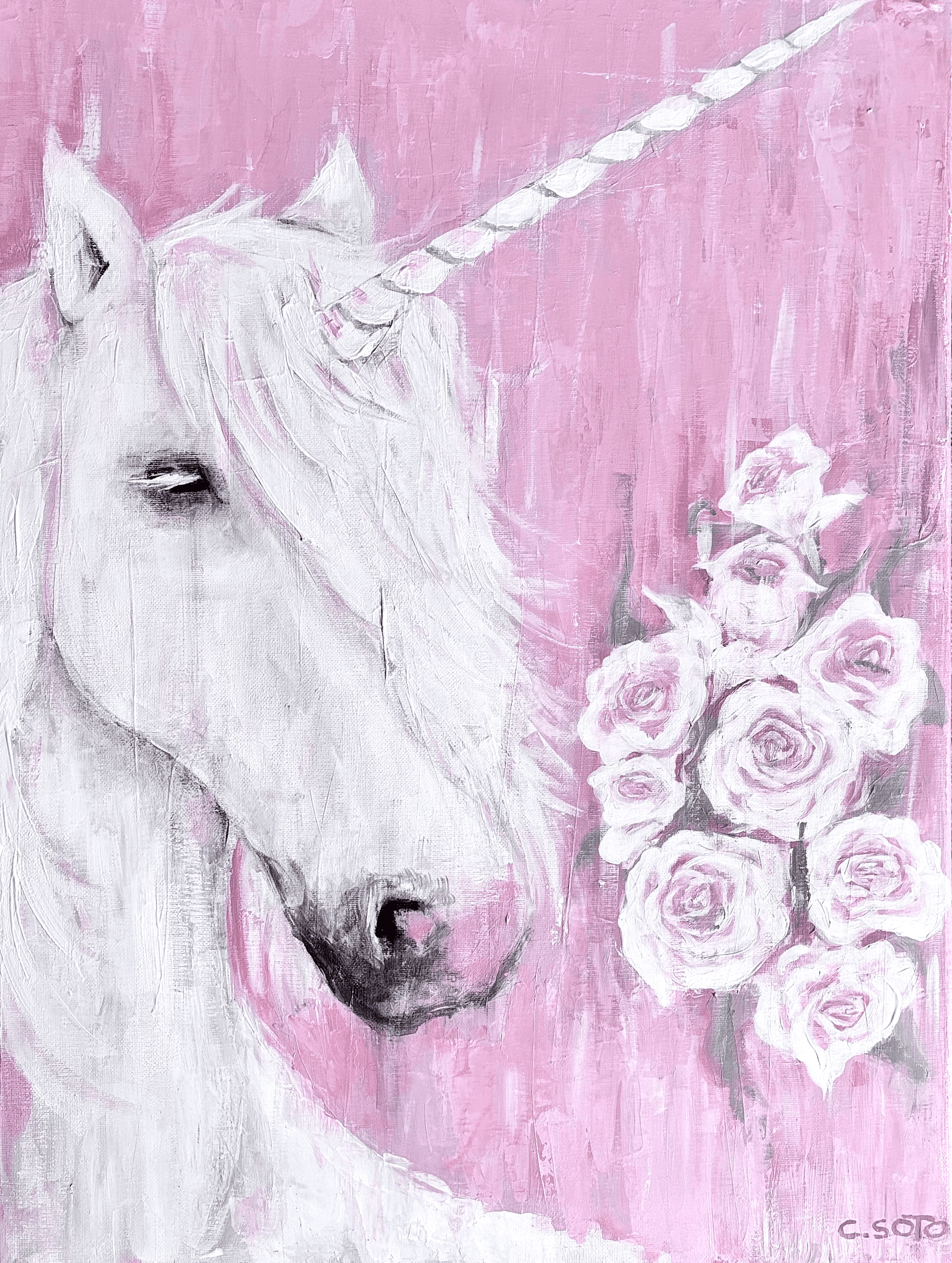 Quelque chose de beau, Acrylic on canvas — Carlota Soto