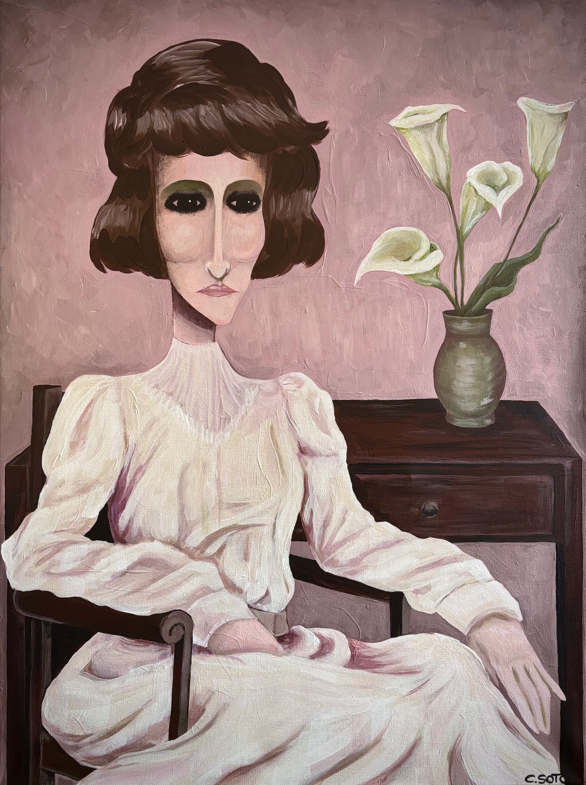 Untitled #1, Acrylic on canvas — Carlota Soto